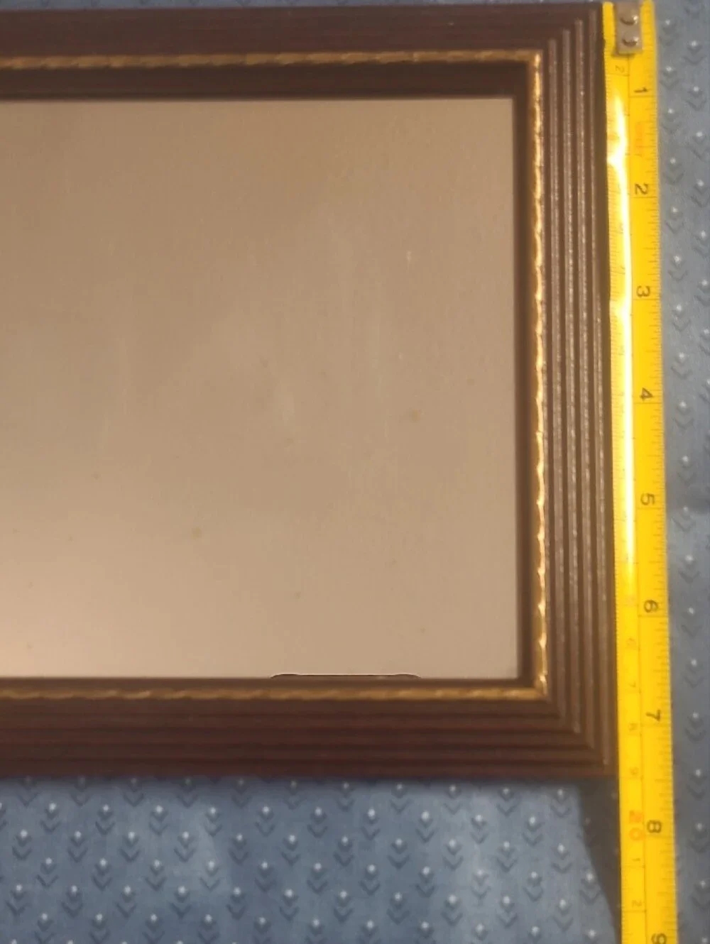 Home Interiors Brown and Gold Square Frame Pair